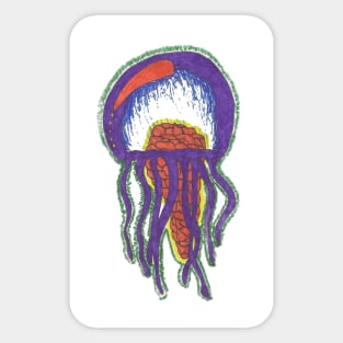 Electric Jellyfish Sticker